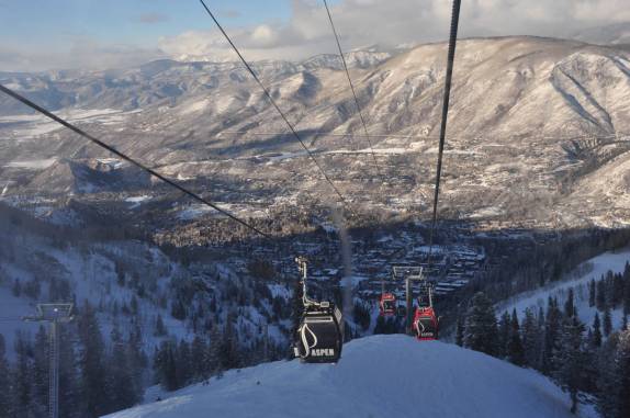 Chegando de volta à Aspen, no Colorado, nos Estados Unidos